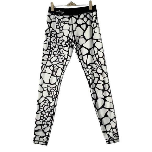 Strong Liftwear Safari Series Giraffe Compression Pant Women Medium Animal Print - Picture 6 of 8